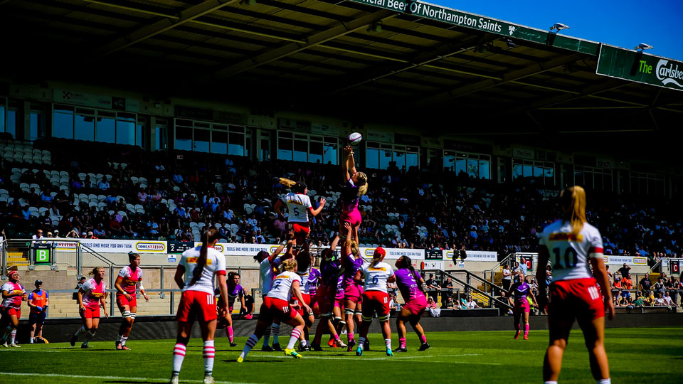 rugby players on the pitch