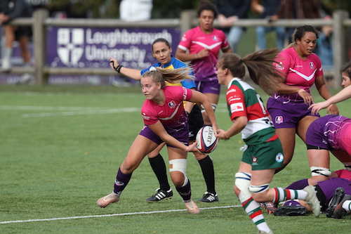 rugby players on the pitch