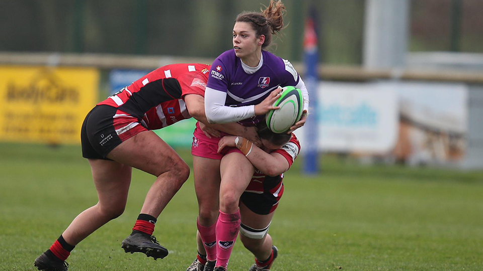 rugby players on the pitch