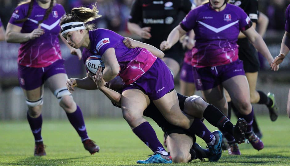 rugby players on the pitch