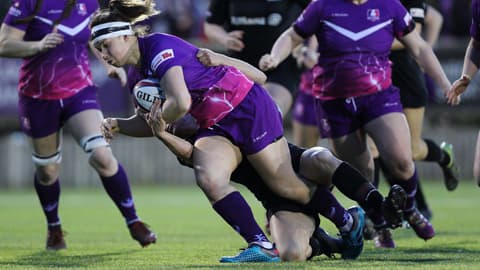 rugby players on the pitch