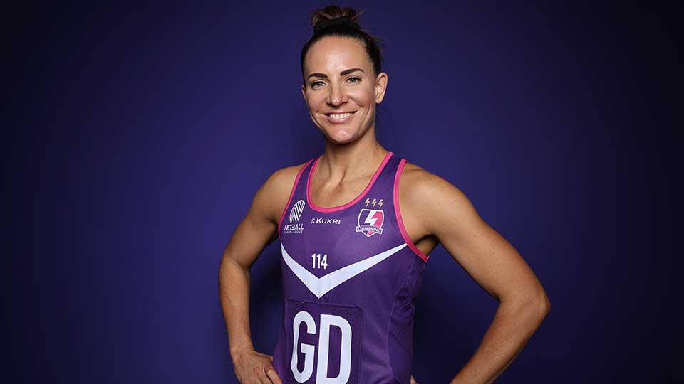 Headshot of Shadine in a Loughborough Lightning jersey