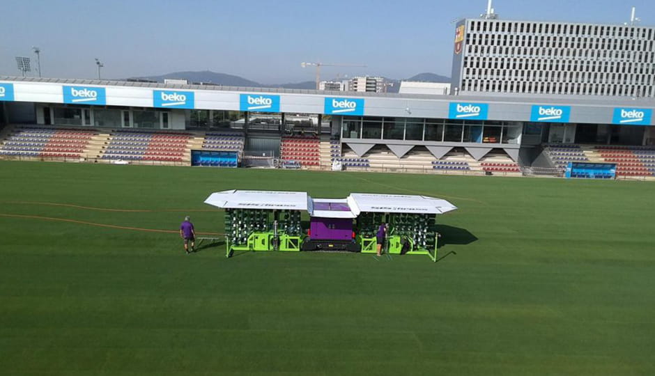 inside a stadium