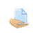 Assignment icon - a hand holding a document.
