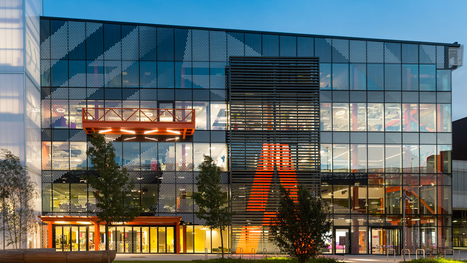 the front of the Loughborough University London building