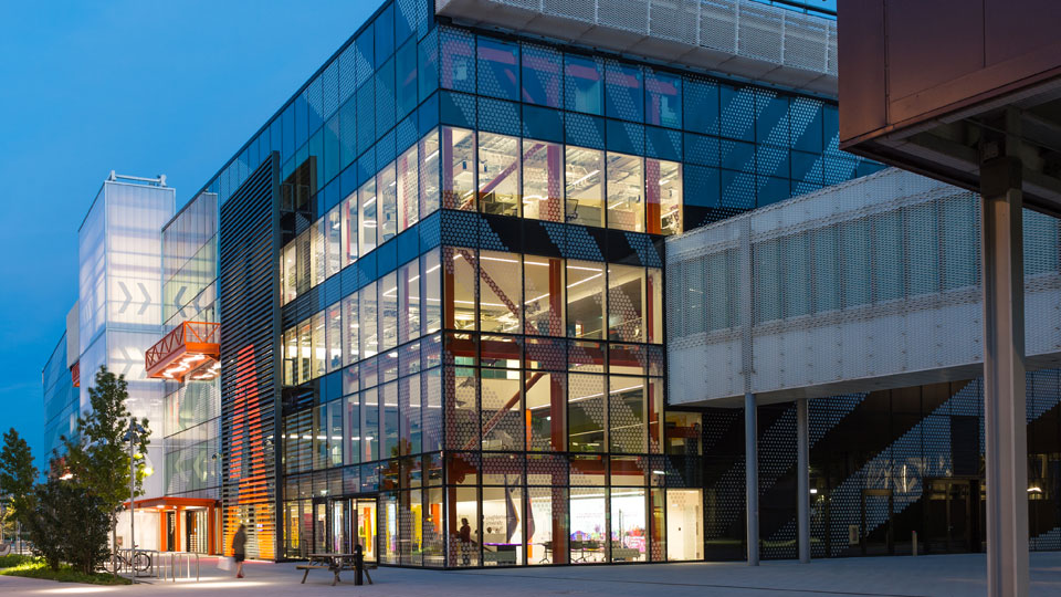 the London campus building from outside