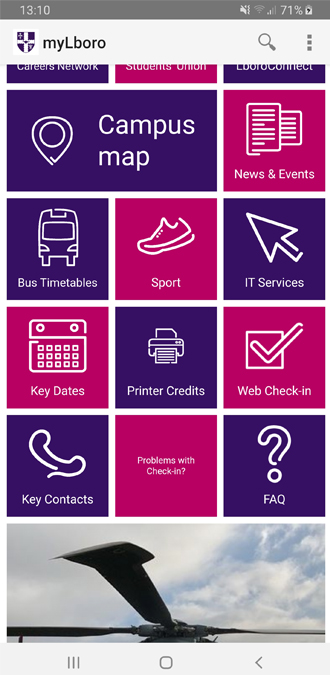 screen grab of the mylboro app