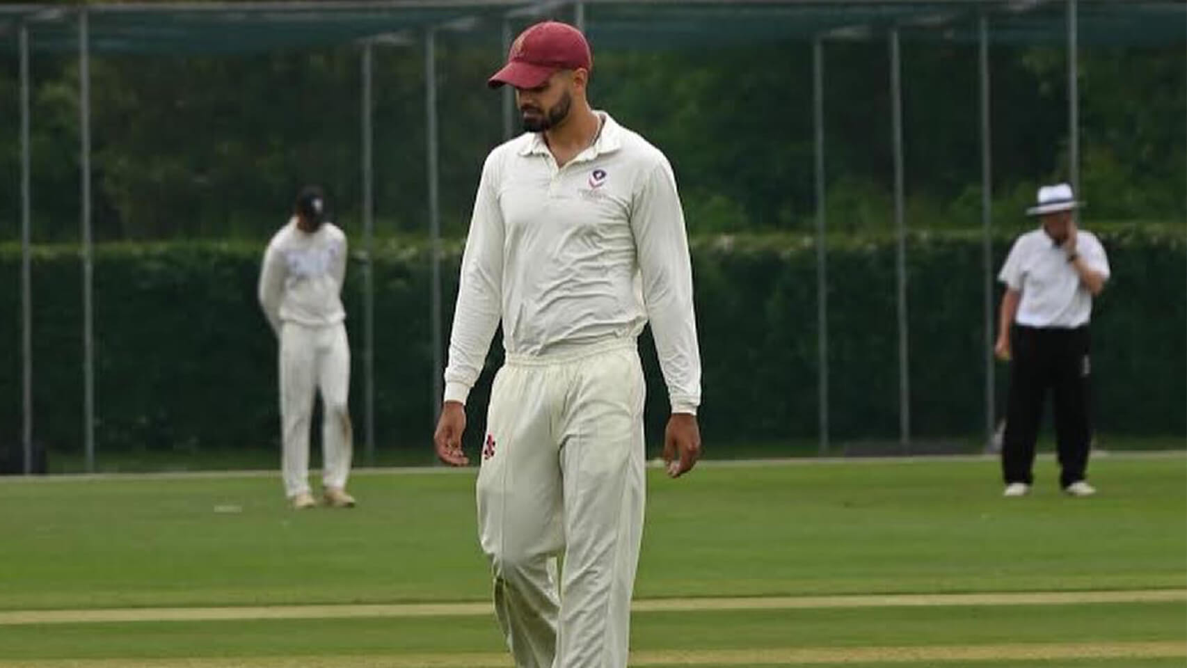 Taran playing cricket