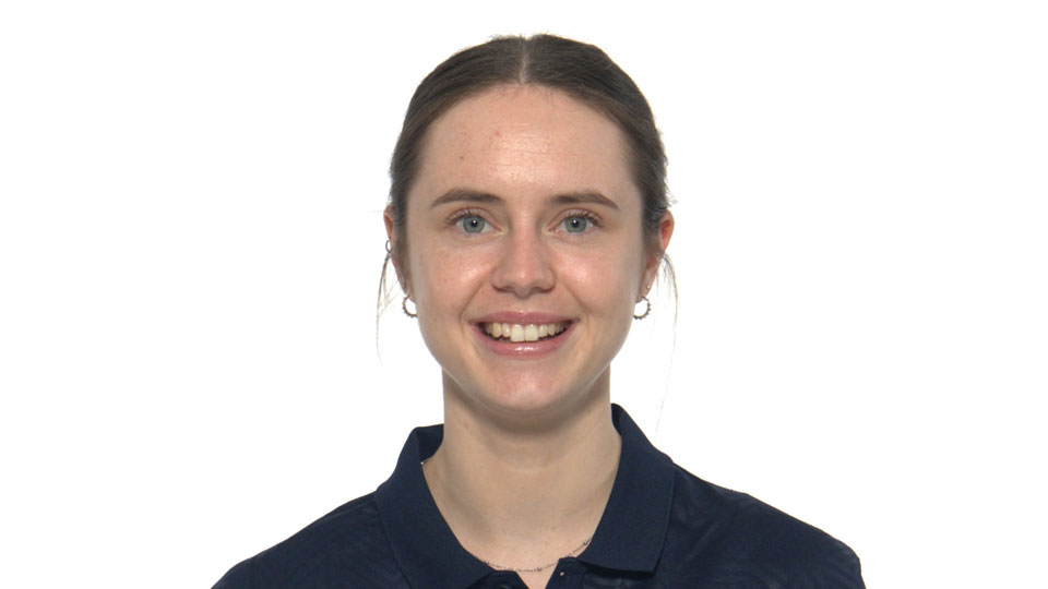 Student smiling to camera