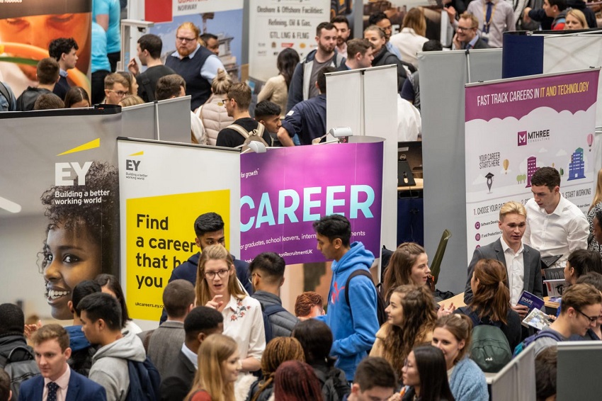 Photo from the Loughborough University Careers Fair. 