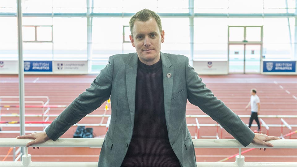 Ben Croucher in the High Performance Athletics Centre