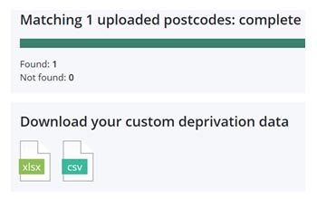 Download deprivation data