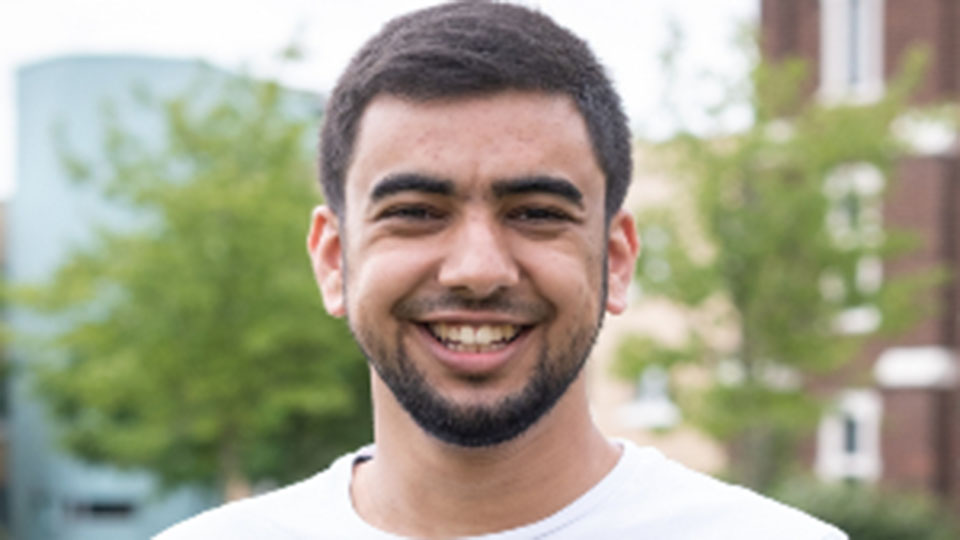 Khubayb, a student at Loughborough University