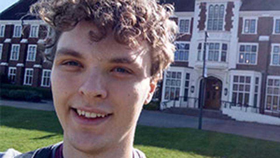 Johannes, a student at Loughborough University