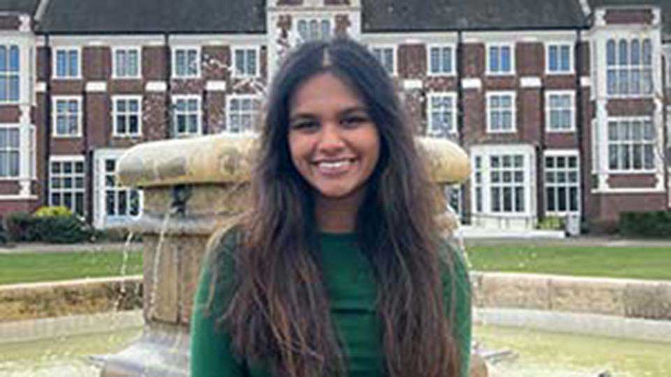 Risha, a student at Loughborough University