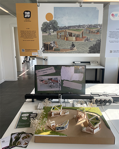 Images displaying Elizabeth’s final project design work.