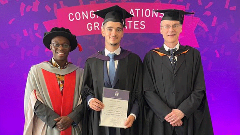 Geography students awarded prizes at Graduation Geography and