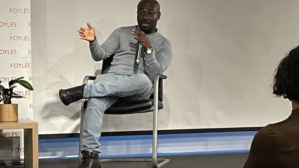 Professor Koram speaking at an event