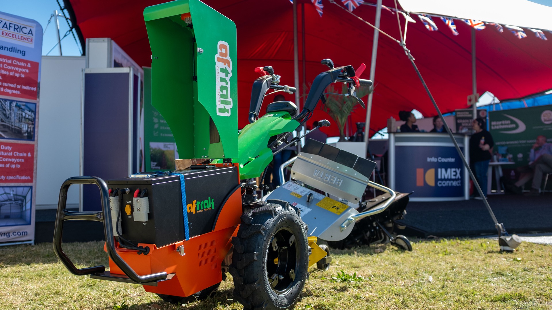 Aftrak solar unit and micro electric tractor