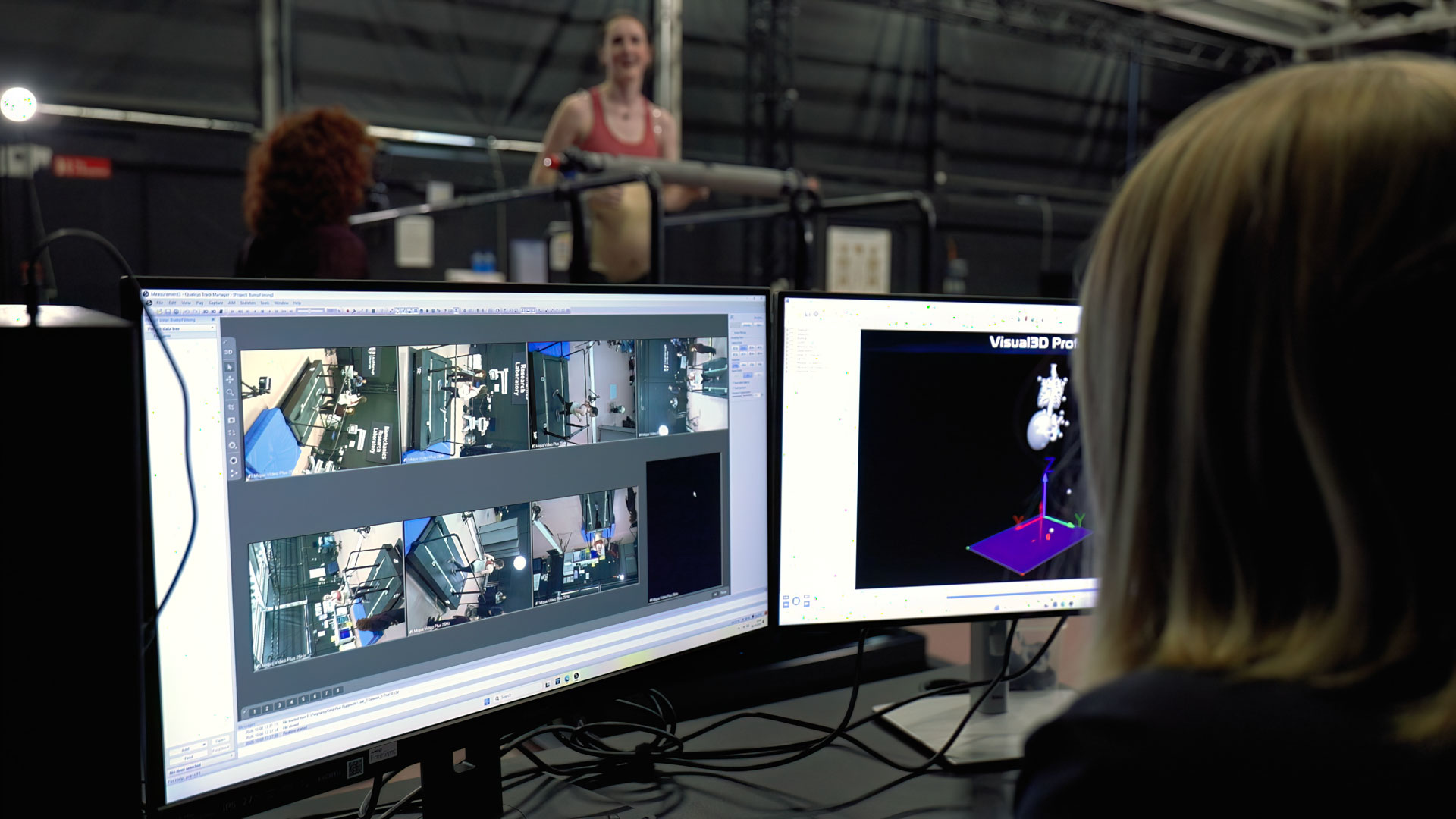 Advanced technologies like 3D motion capture observing exercise effects on pregnant bodies