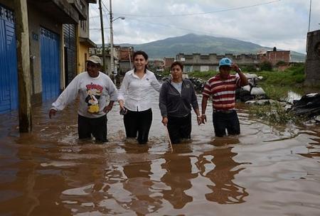 Floods in Morelia, Mexico, 2013. Photo: Government of Michoacán
