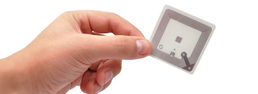 RFID id tag in fingertips