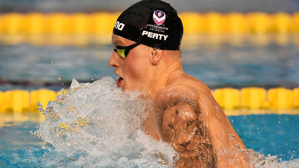Adam Peaty swimming