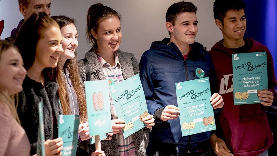 Students with Lumps and Bumps certificates. 