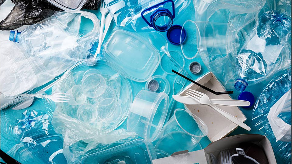 An array of unrecyclable plastics 