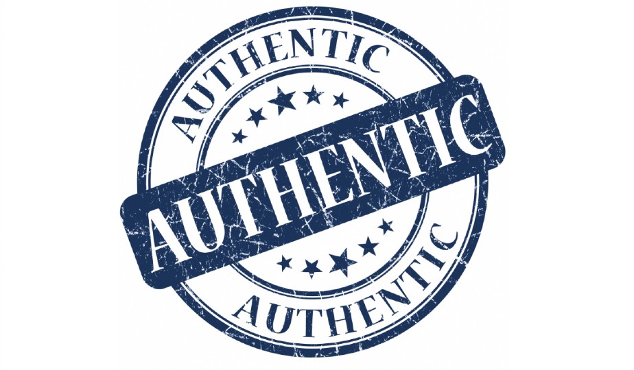 Authentic logo. 