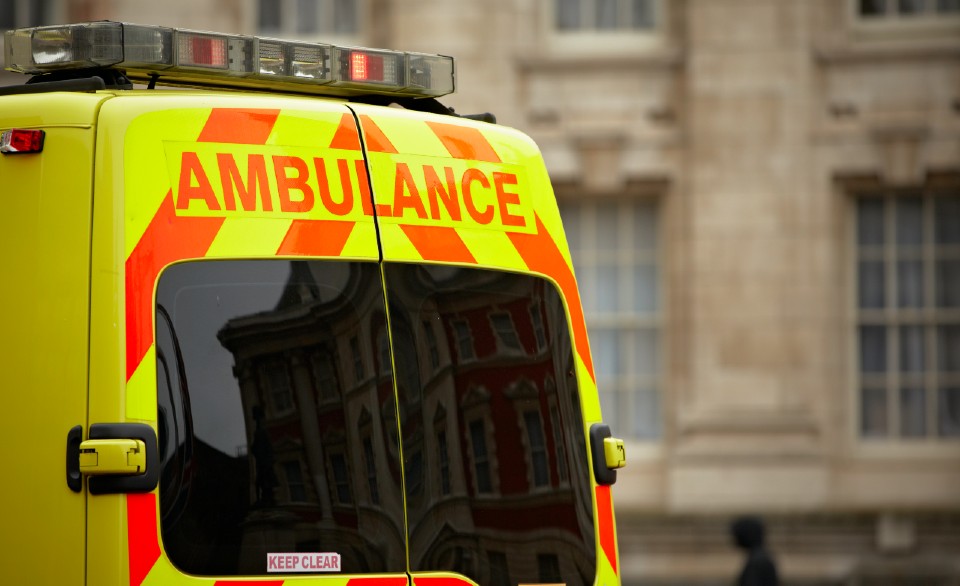 Close up of an ambulance
