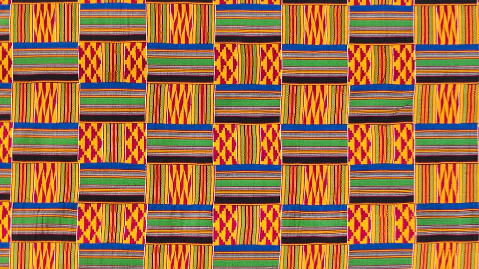 Colourful alternating textile patterns