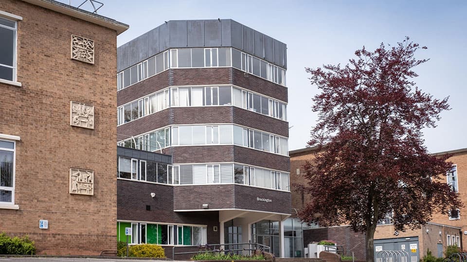 Front of the Brockington building