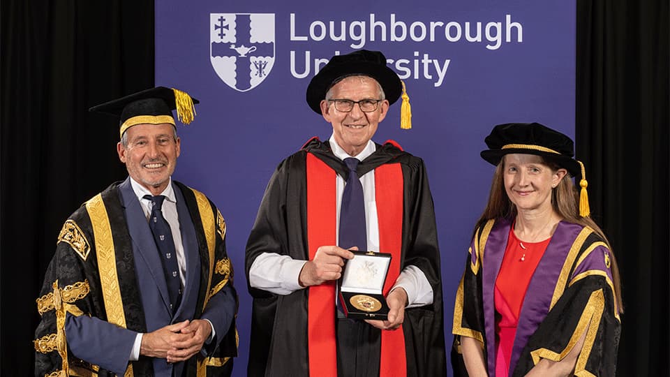 Andrew Dix with his University Medal