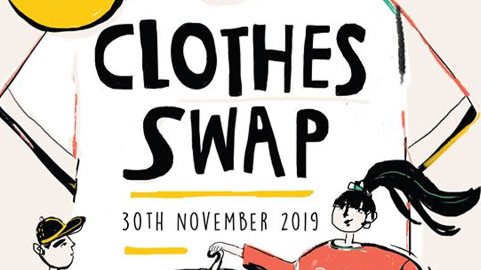 Poster promoting the LSU Clothes Swap 