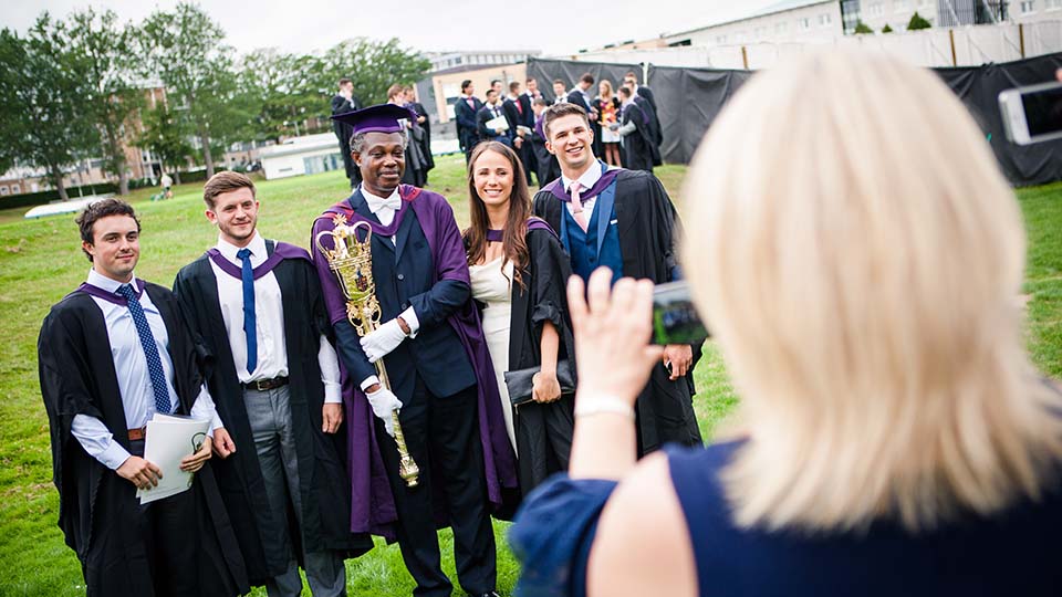 Picture of Loughborough students graduating