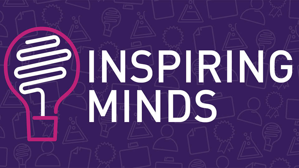 Inspiring Minds banner with lightbulb icon