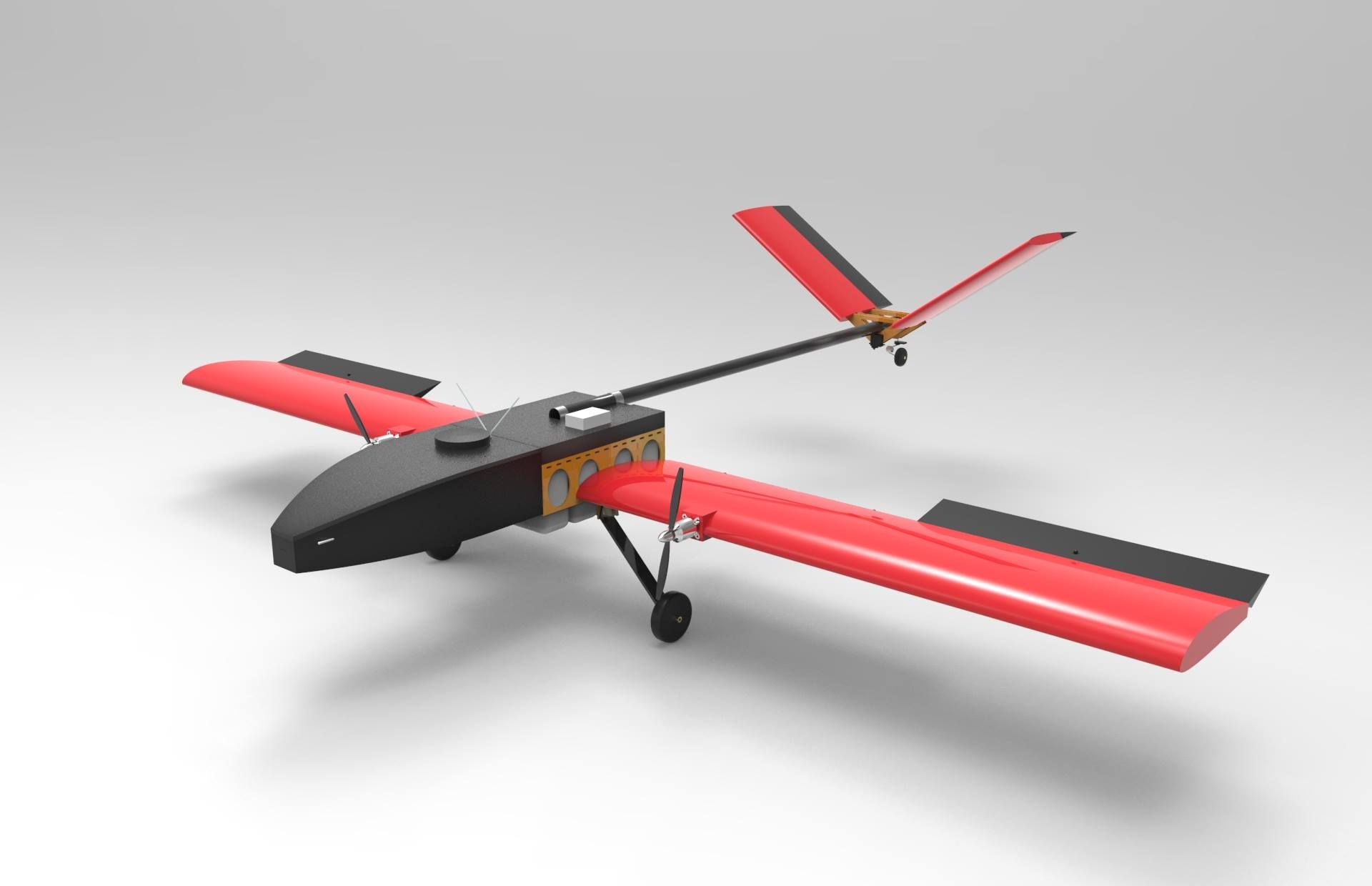Team Newton's design for their UAS in the competition