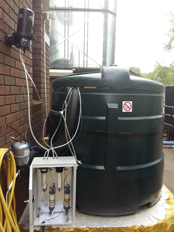 Pictured is the biogas system at Loughborough. 