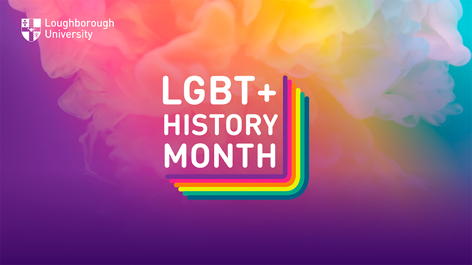 multicolour graphic used to promote LGBT+ History month