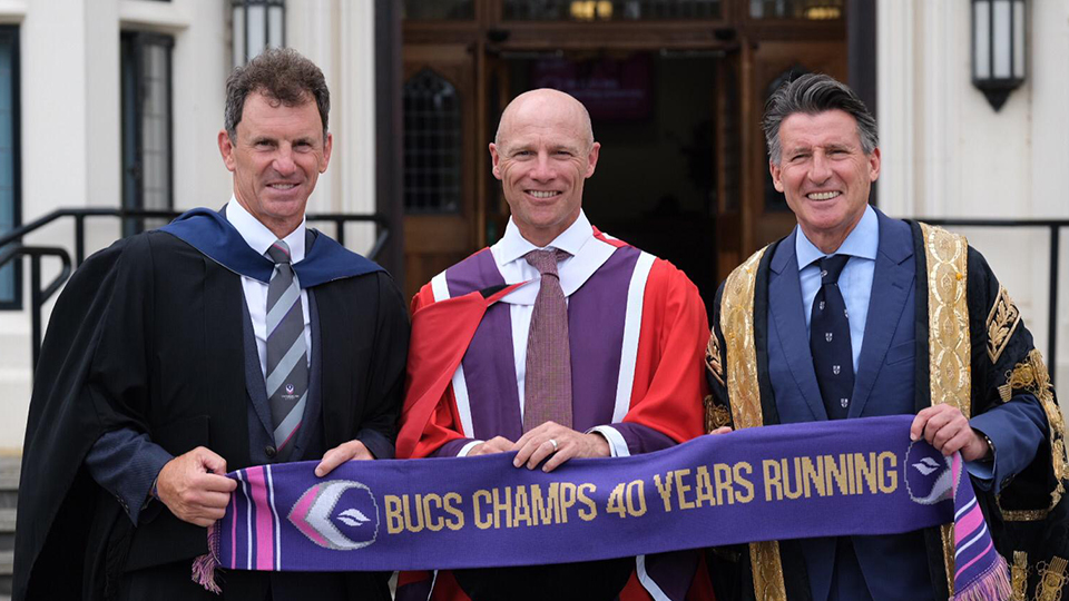 Danny Kerry received an honorary degree from Loughborough University/