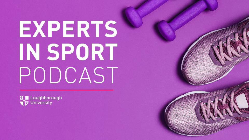 a graphic for the latest expert in sport podcast
