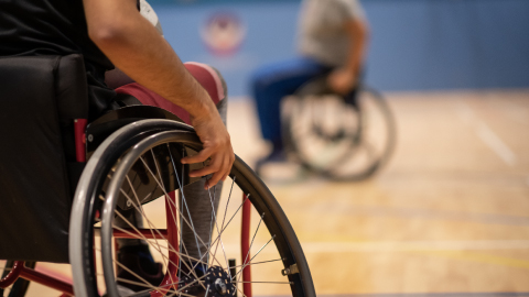 A wheelchair basketball image 