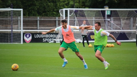 Celtic FC train on campus 