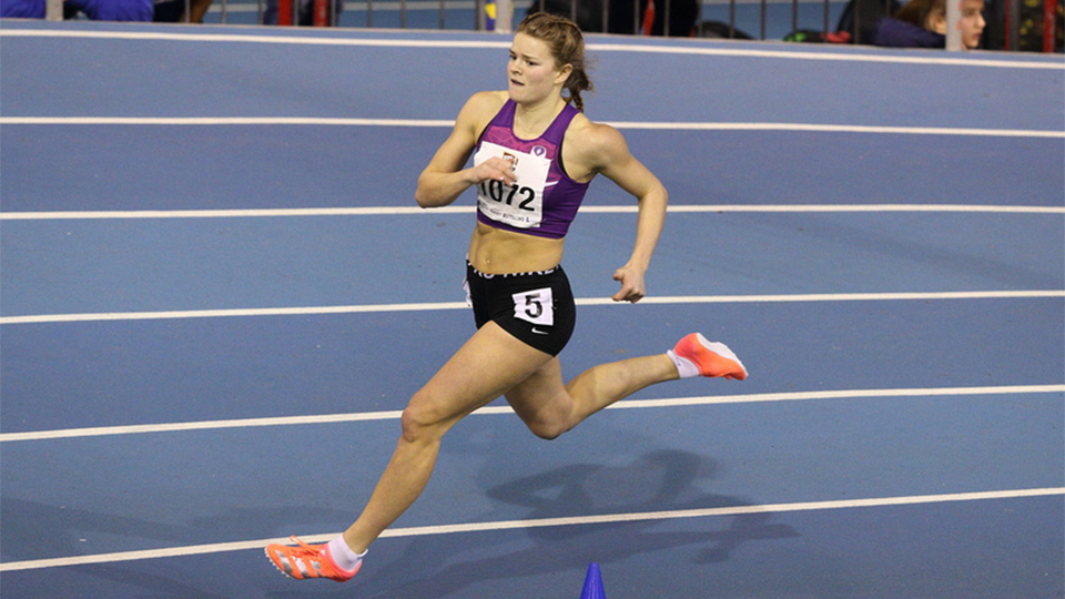 Zoe Pollock ran at the championships in Glasgow 