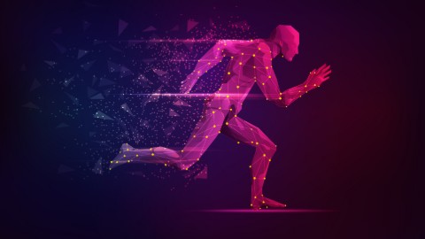 a scientific image of a runner 