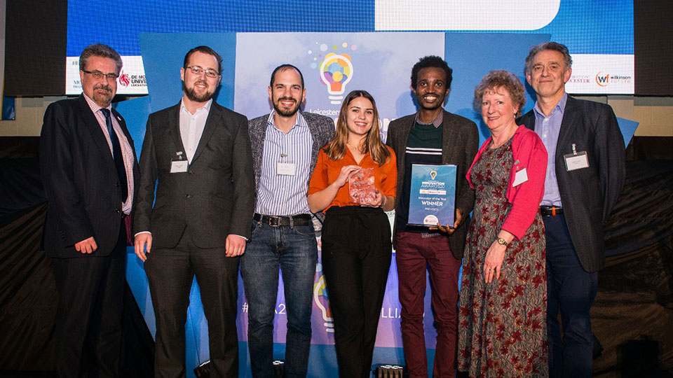 Winners from Leicestershire Live Innovation Awards
