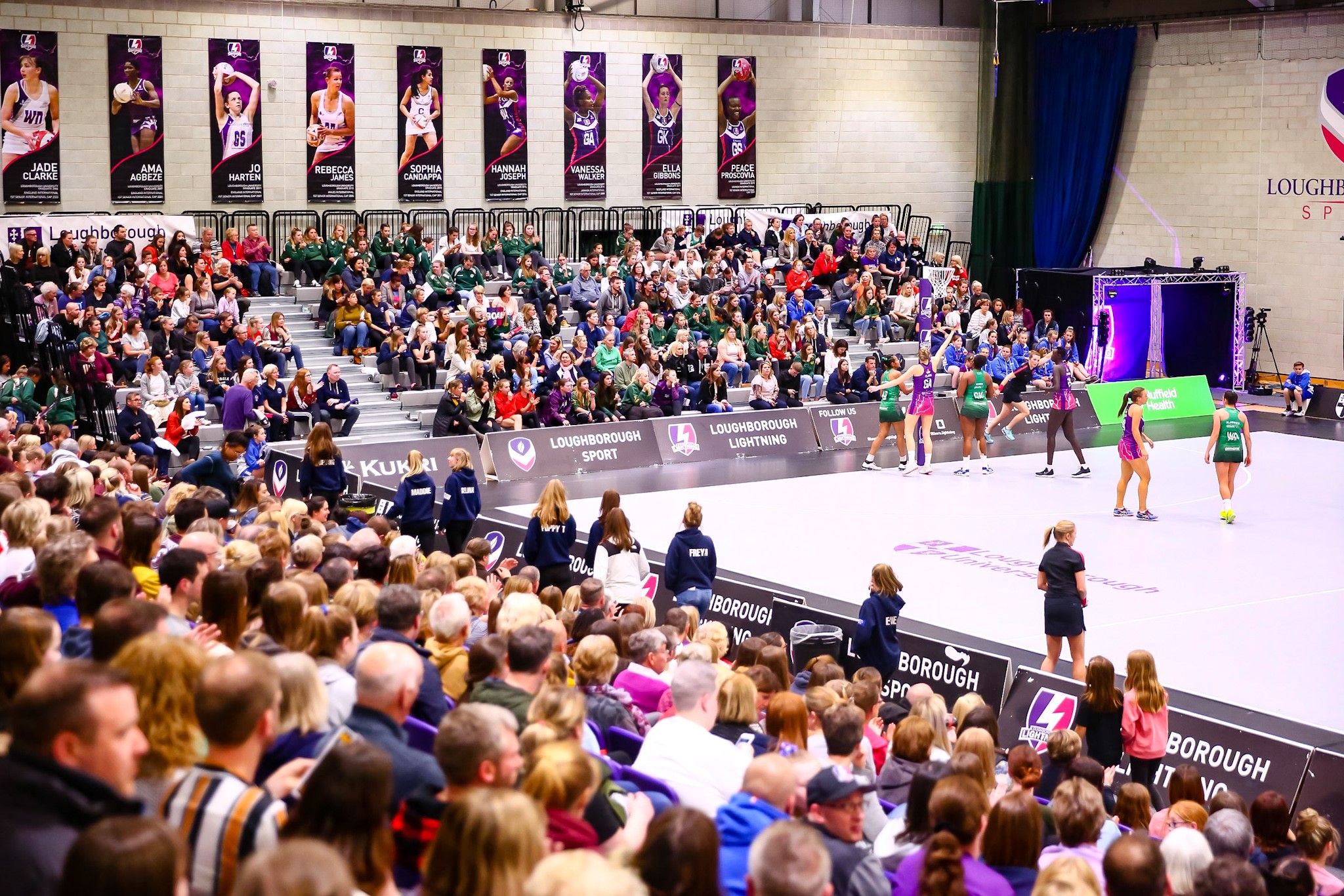 A shot of the crowd at Netball