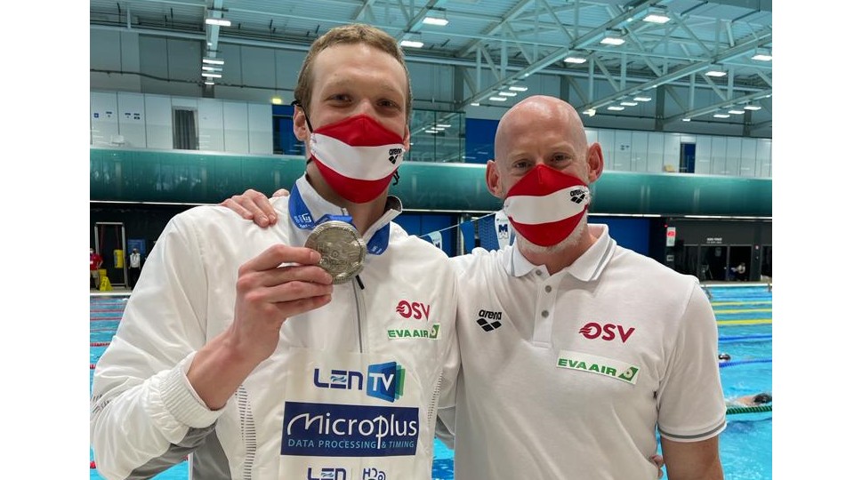 Austria international Felix Auboeck secured his first medal at a Championship meet with a brilliant silver medal swim in the Men’s 400m Freestyle on Monday