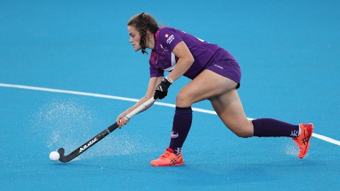 Lorna Mackenzie (pictured) in action for Loughborough. 
